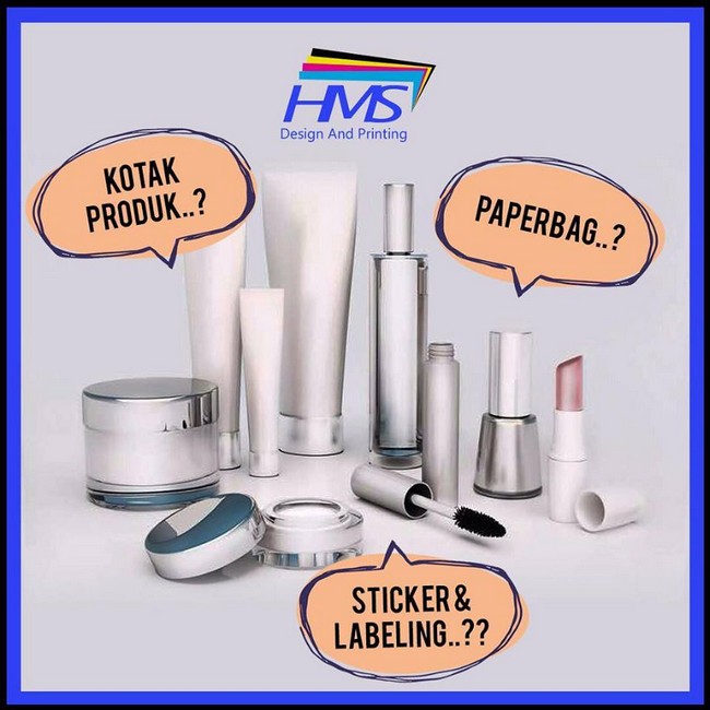cetak stiker di produk dengan murah